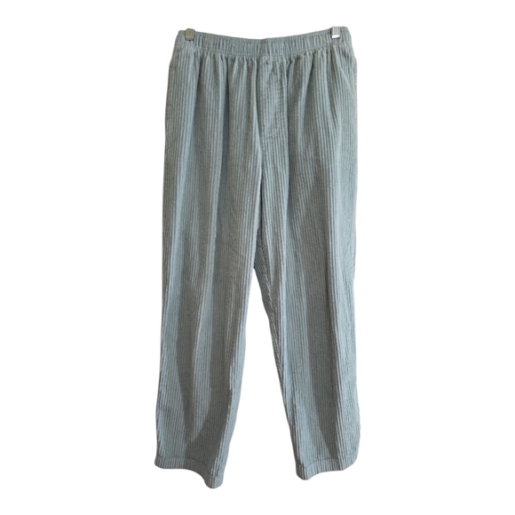 Urban Outfitters Light Blue Pull-on Corduroy Pants Medium Drawstring Waist - Picture 1 of 5